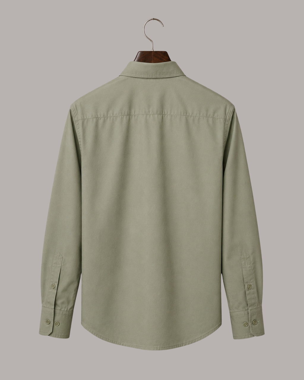 PRIME EXCHANGE-Sage Green Button-Down Shirt