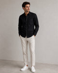 PRIME EXCHANGE-Men's Black Casual Cotton Shirt