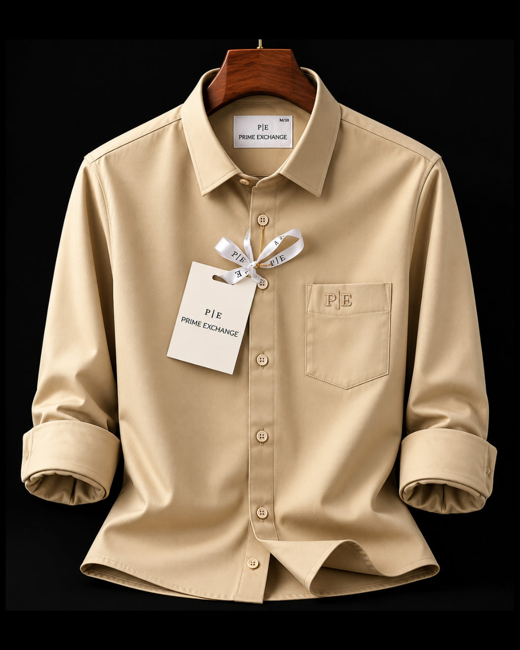 PRIME EXCHANGE-Men’s Premium Regular fit Shirt| Full Sleeve Solid Shirt