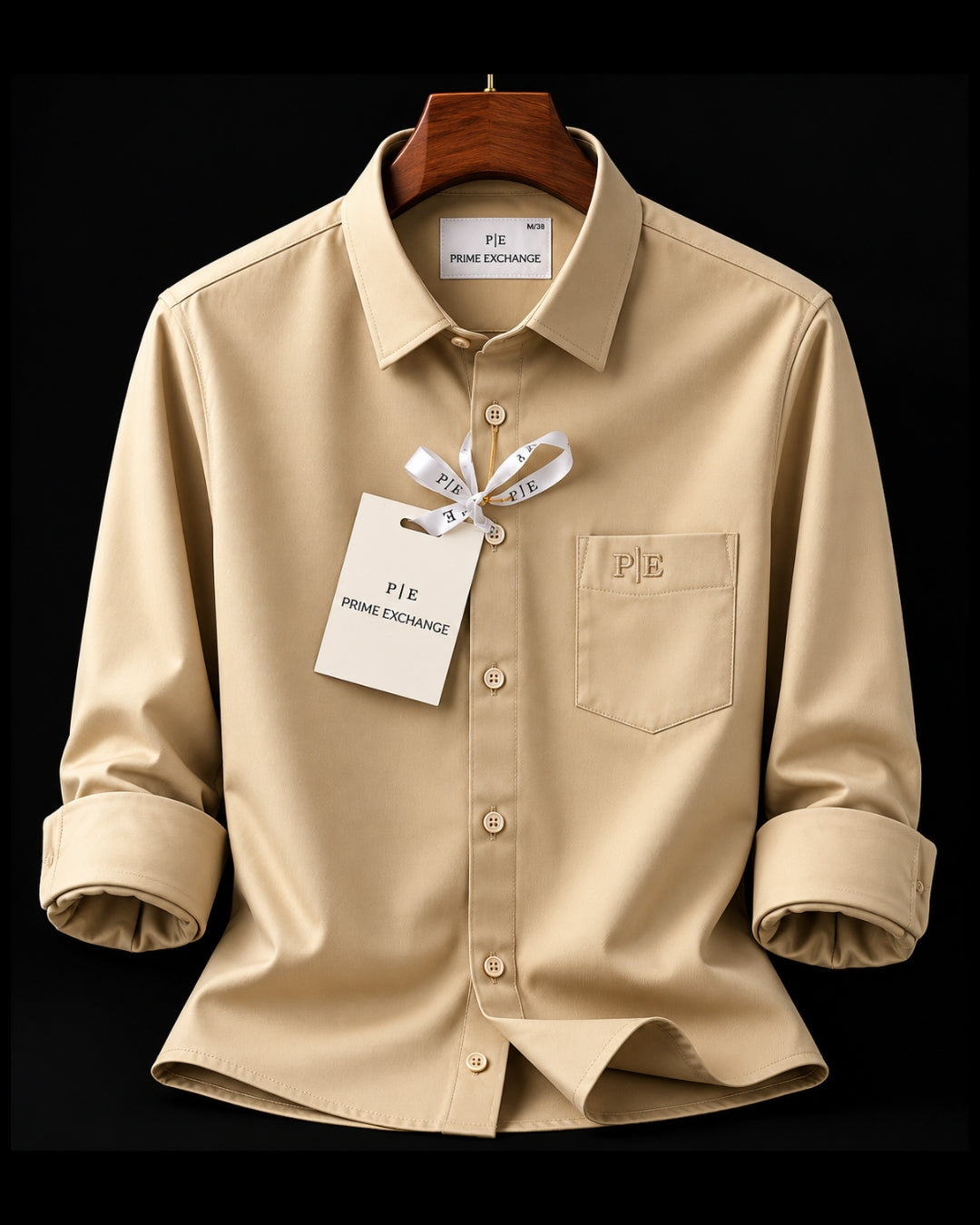 PRIME EXCHANGE-Men’s Premium Regular fit Shirt| Full Sleeve Solid Shirt