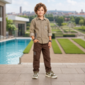 MONITOR-Cargo Shirt & Trousers Co-Ord Set