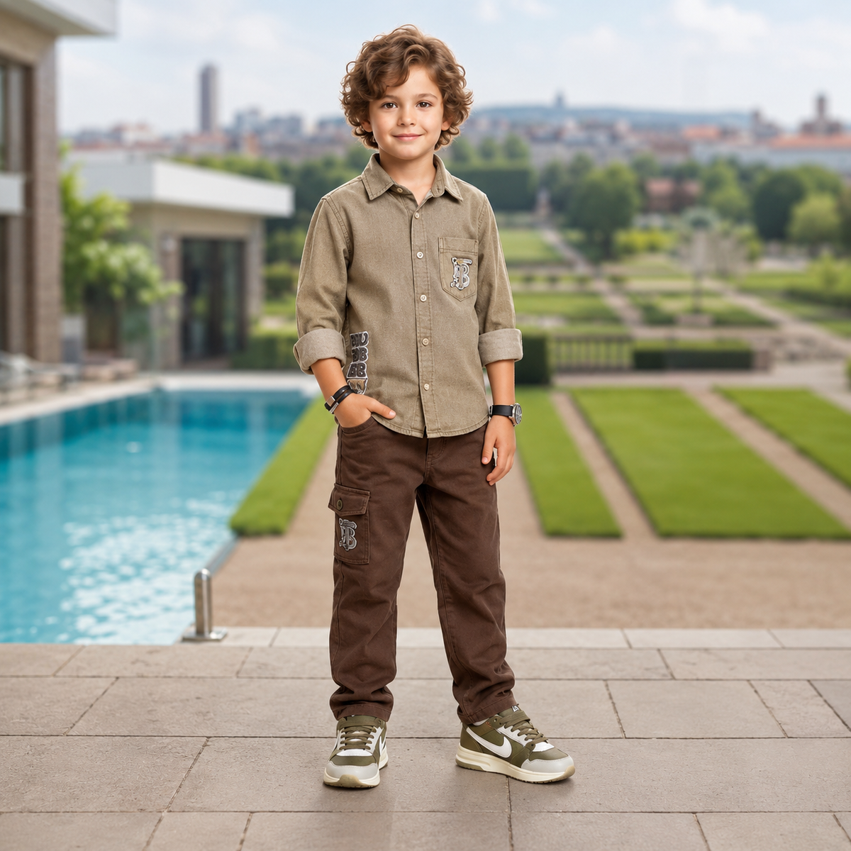 MONITOR-Cargo Shirt & Trousers Co-Ord Set