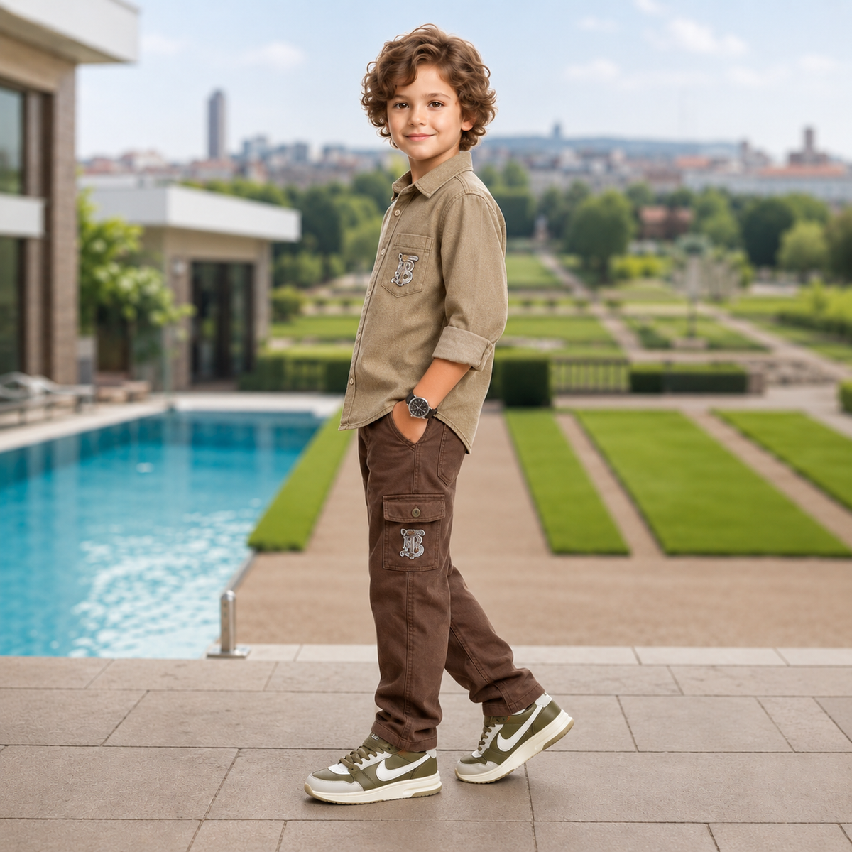 MONITOR-Cargo Shirt & Trousers Co-Ord Set