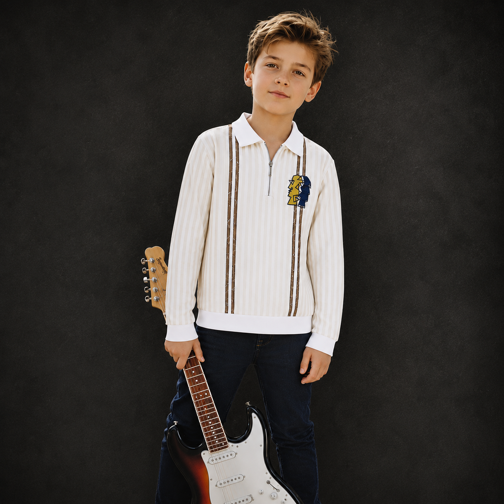 ORBIT-Boys' Striped Long-Sleeve T-Shirt