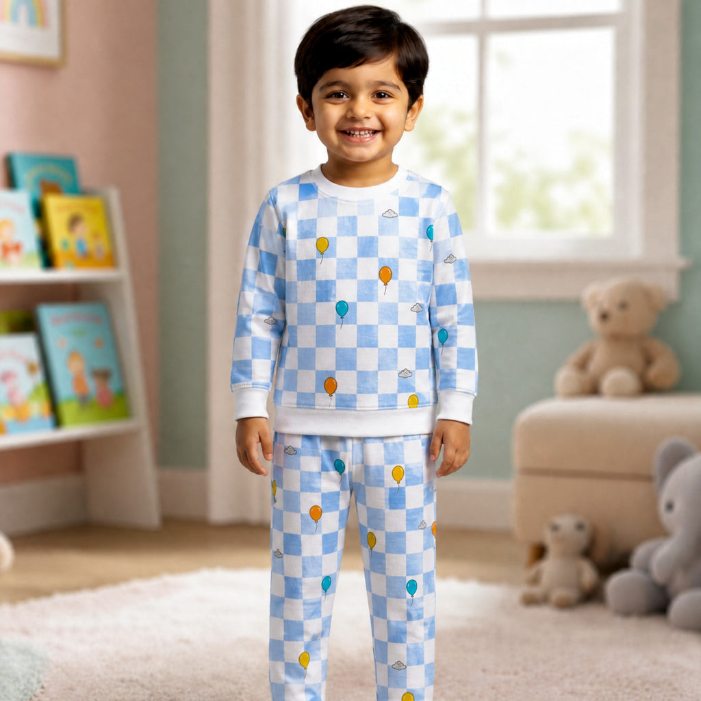 TEENSY-WEENSY|Checkerboard Balloon Co-ord Set