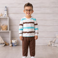 TEENSY-WEENSY|Nautical Wave Striped Set