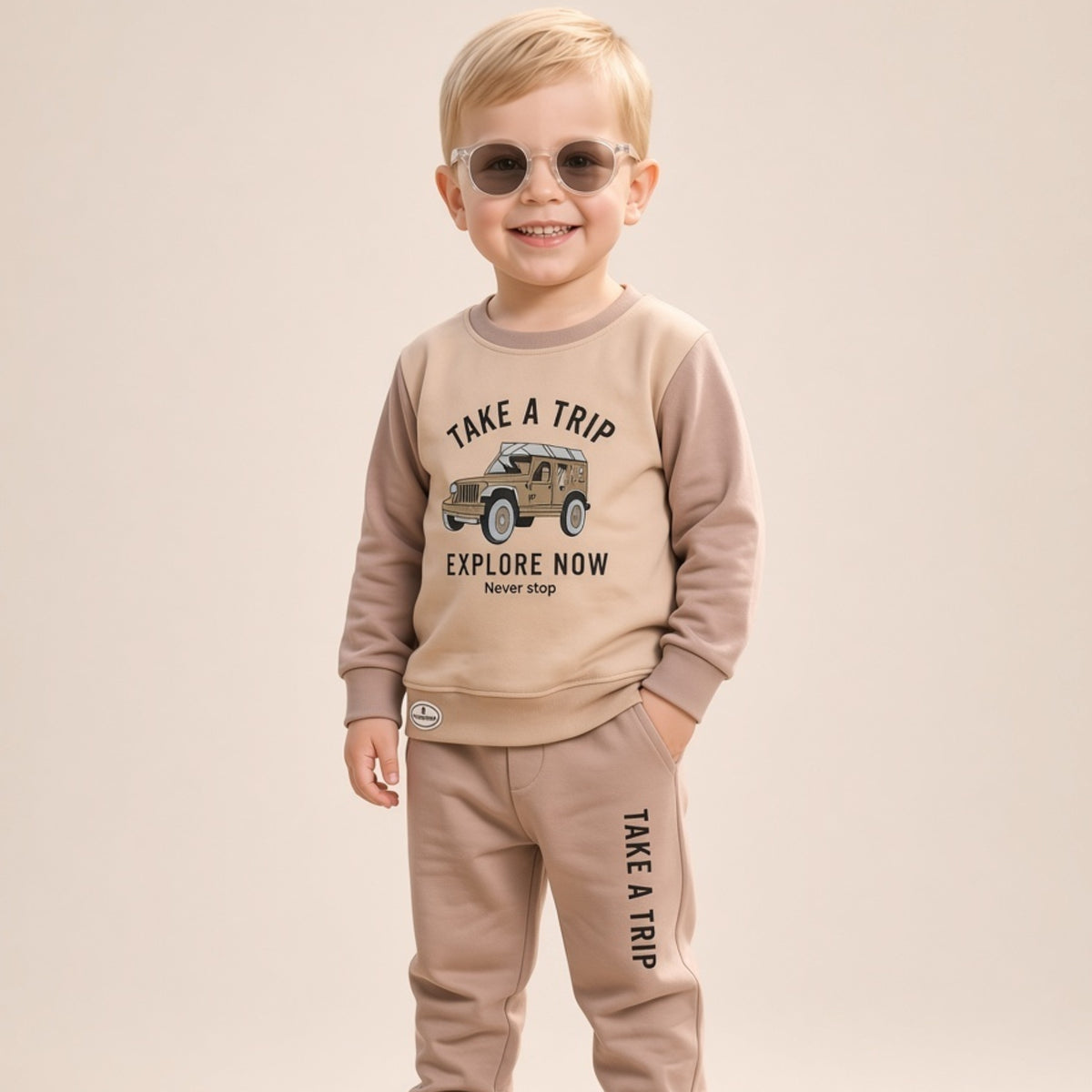 TEENSY-WEENSY|Safari Explorer Graphic Co-ord Set