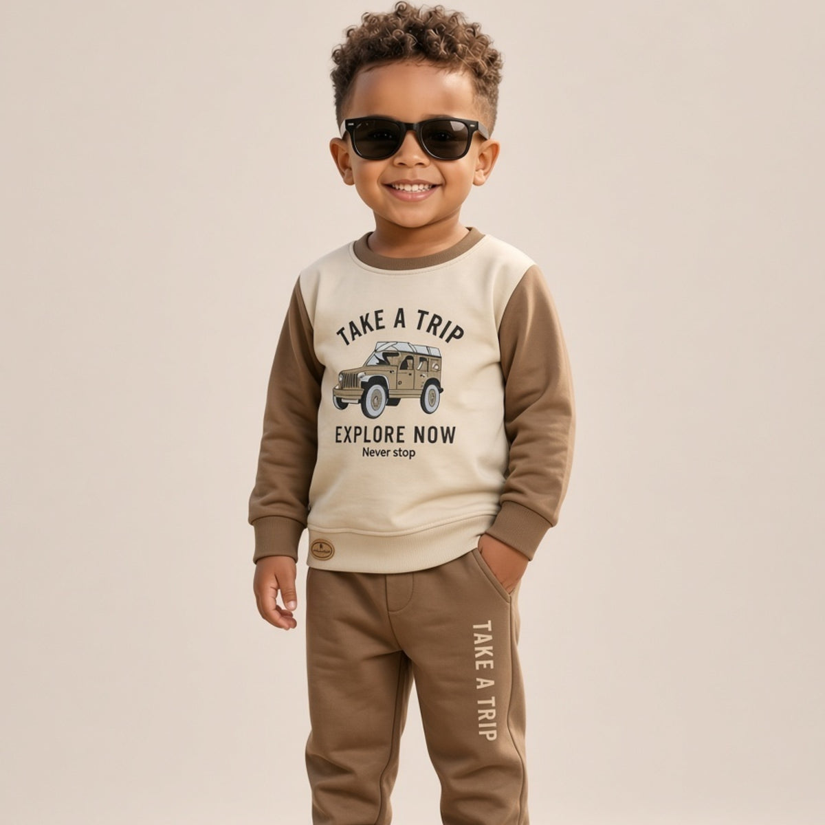 TEENSY-WEENSY|Safari Explorer Graphic Co-ord Set