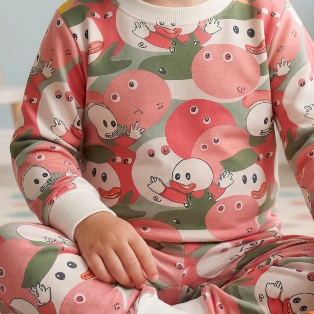 TEENSY-WEENSY|Character Print Two-Piece Set