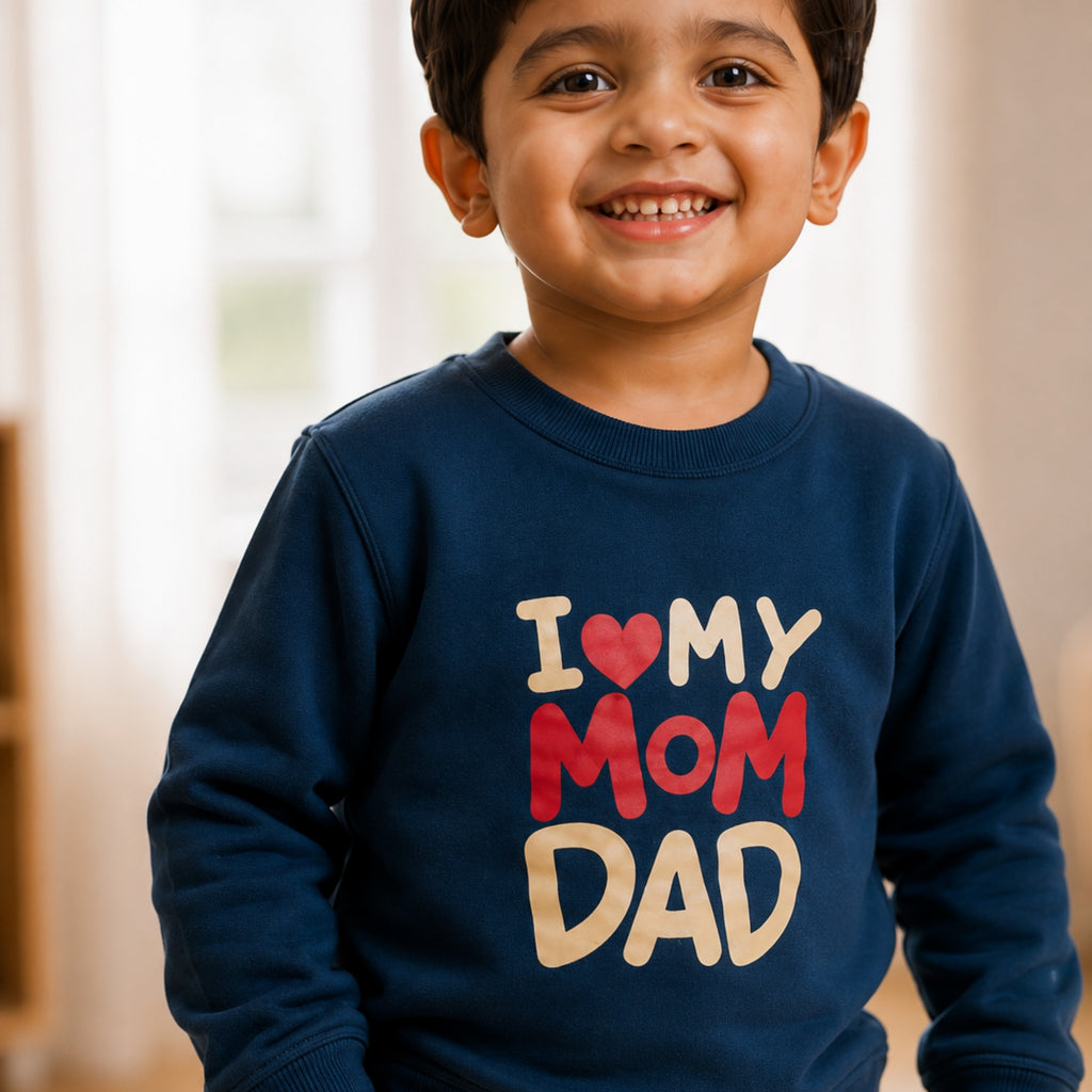 TEENSY-WEENSY|Graphic Pullover & Patterned Track Pants