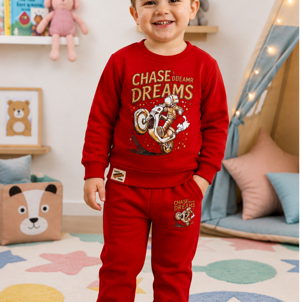 TEENSY-WEENSY|Astro Biker Printed Two-Piece Set