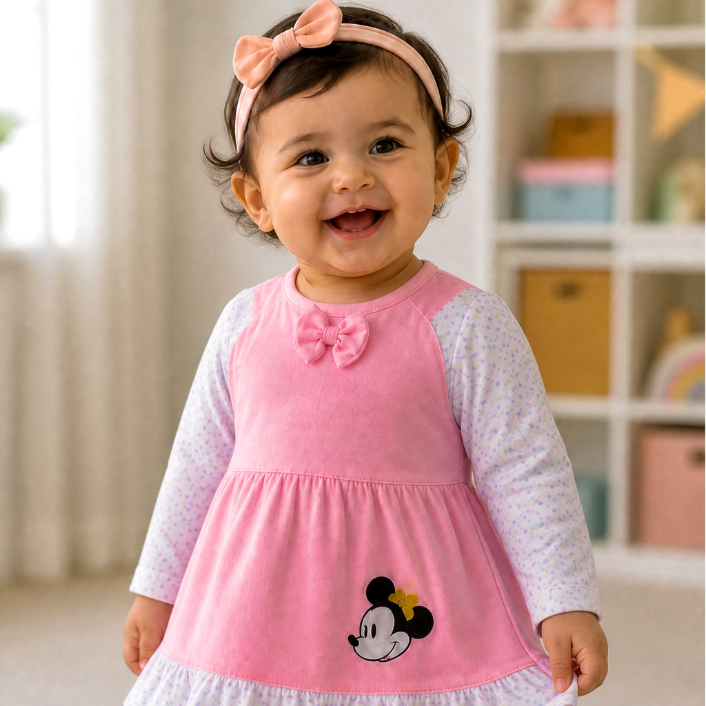 NANNY-Minnie Mouse Baby Girl Clothing Set