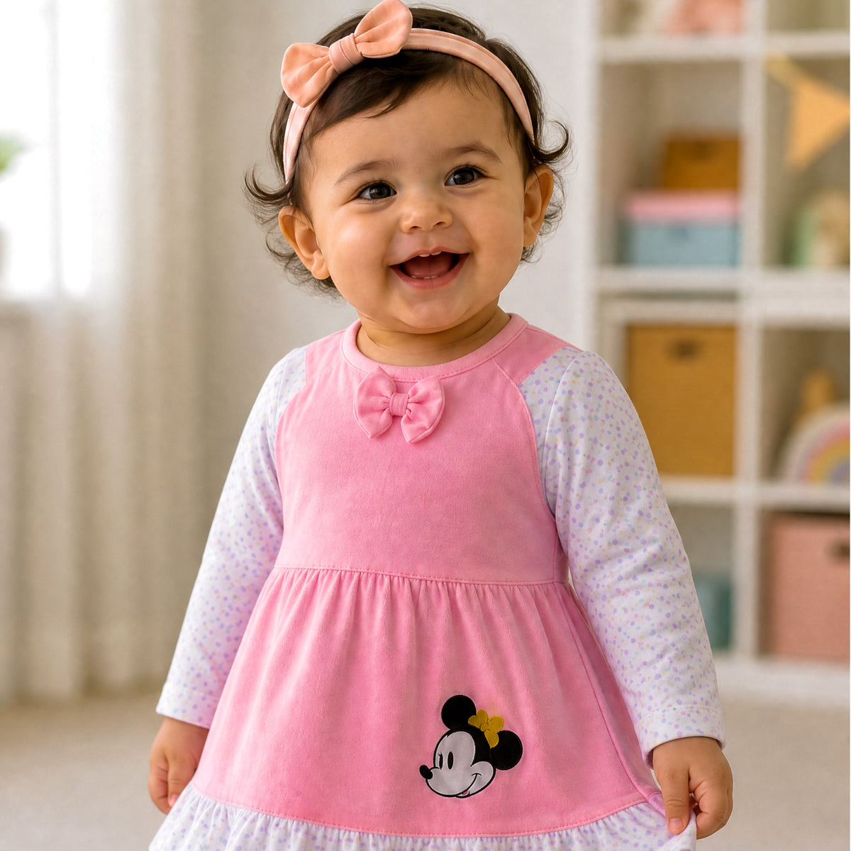 NANNY-Minnie Mouse Baby Girl Clothing Set