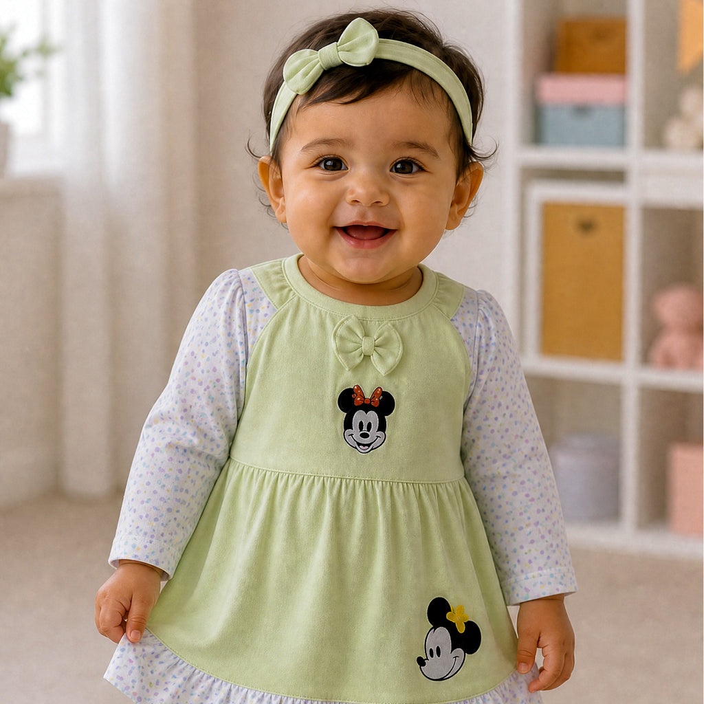 NANNY-Minnie Mouse Baby Girl Clothing Set