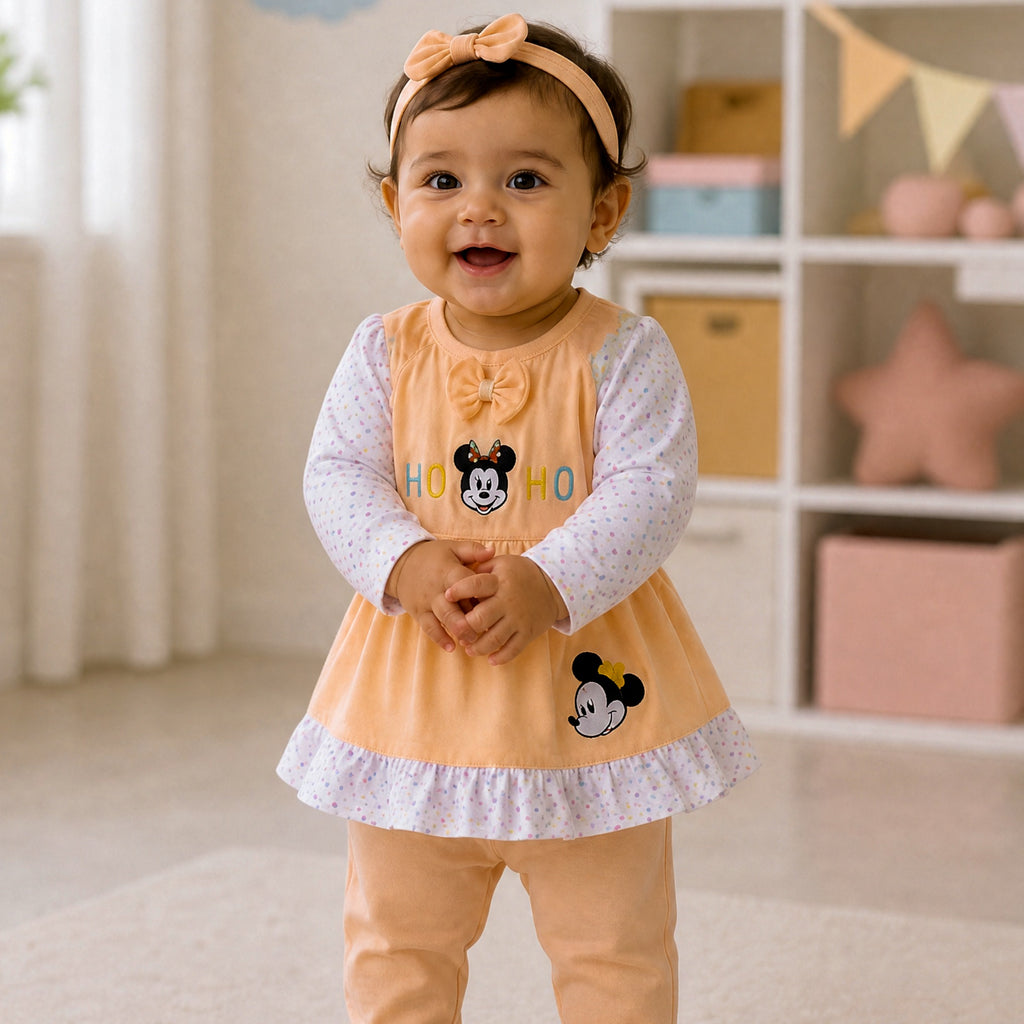 NANNY-Minnie Mouse Baby Girl Clothing Set