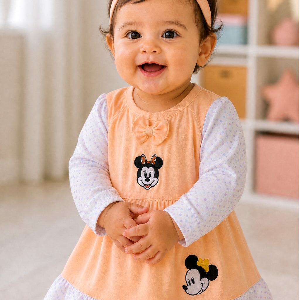 NANNY-Minnie Mouse Baby Girl Clothing Set