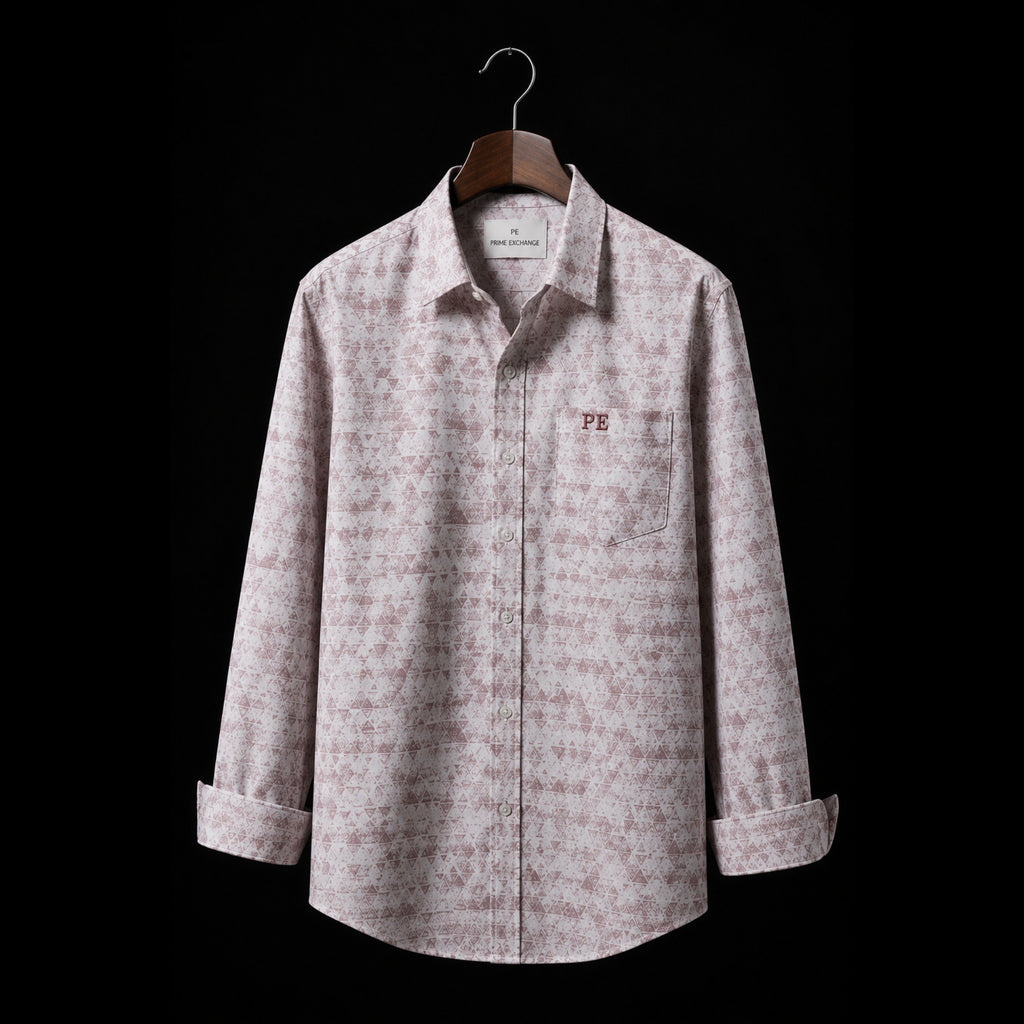 PRIME EXCHANGE-Pink Floral Pocket Shirt