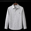 PRIME EXCHANGE-Micro-Patterned Casual Shirt