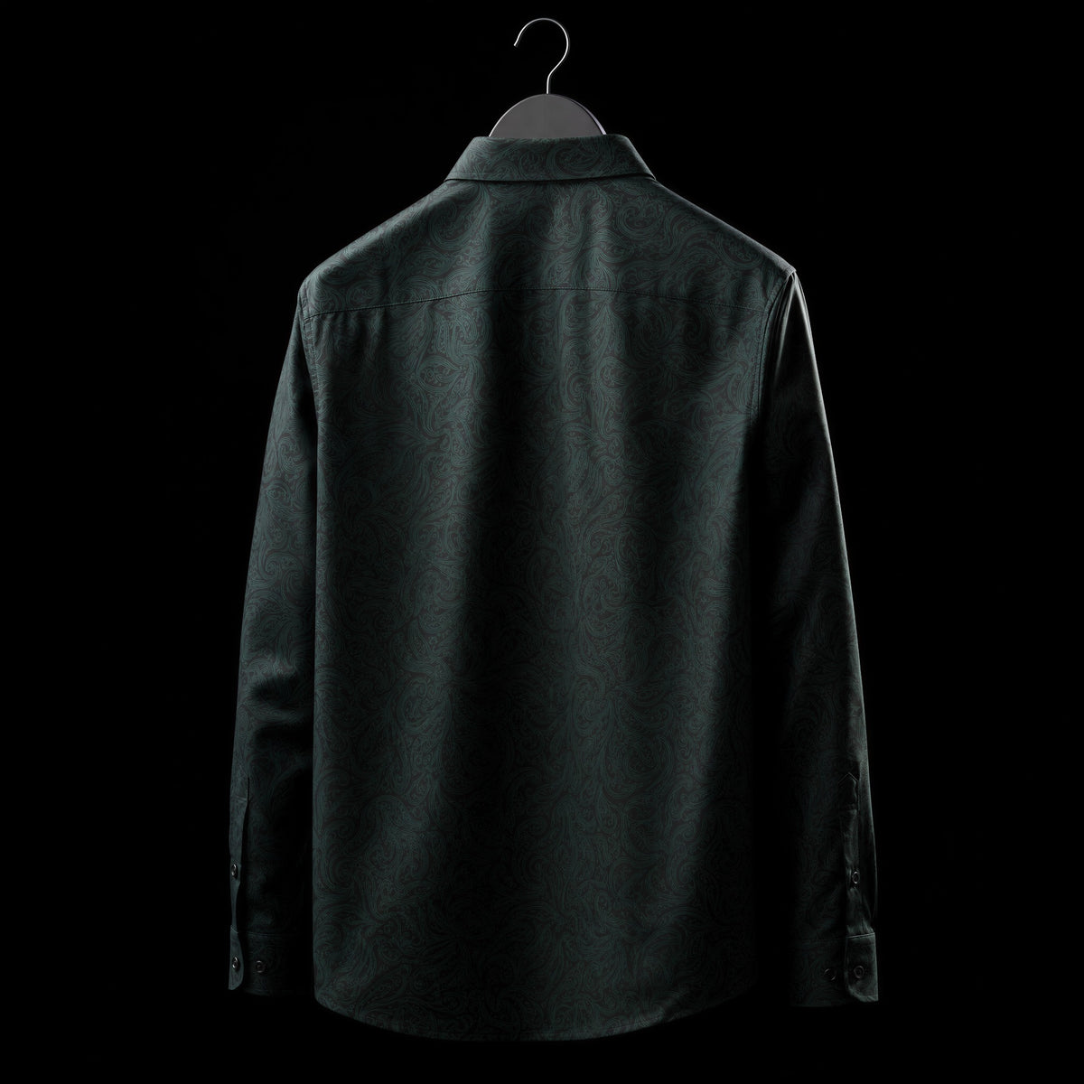 PRIME EXCHANGE-Charcoal Damask Shirt