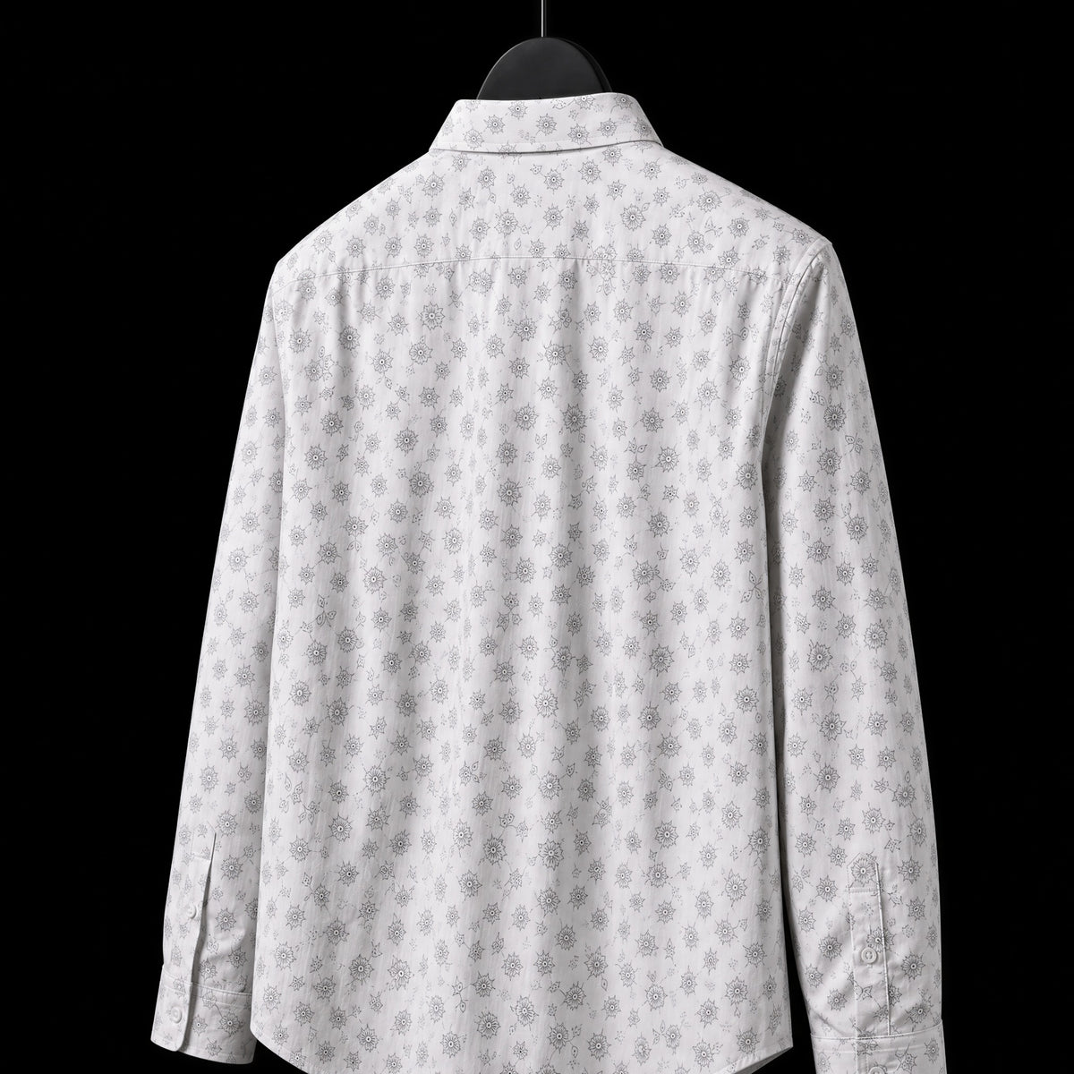 PRIME EXCHANGE-White Floral Printed Shirt
