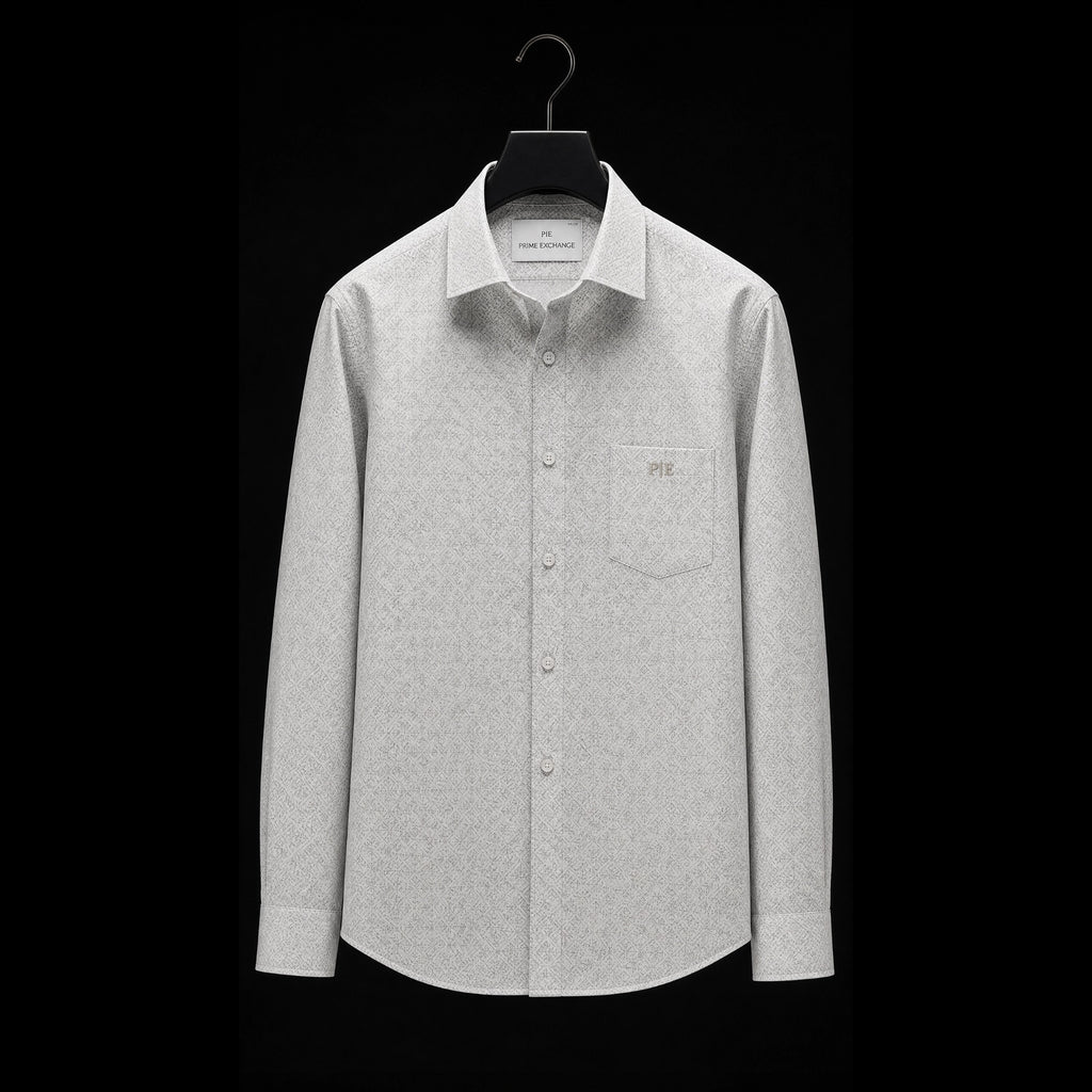 PRIME EXCHANGE-Light Gray Pocket Shirt