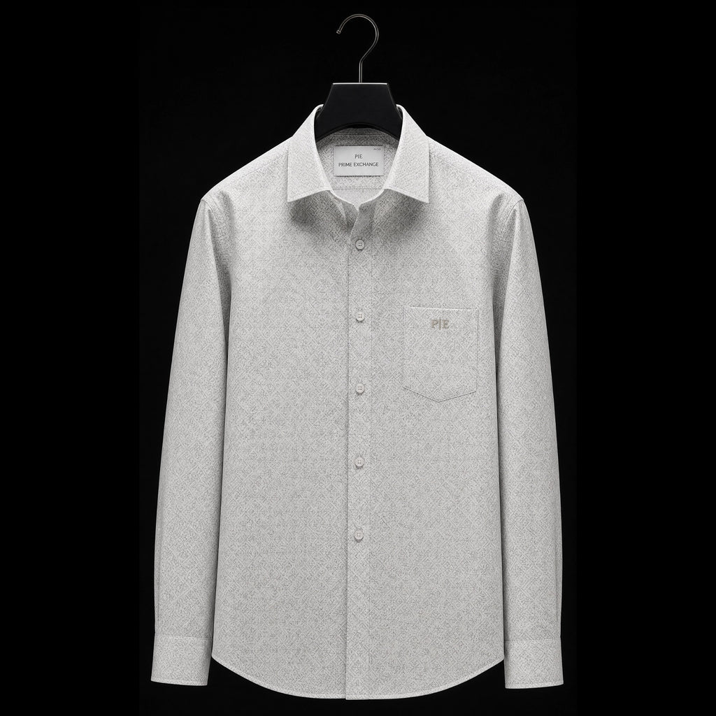 PRIME EXCHANGE-Light Gray Pocket Shirt