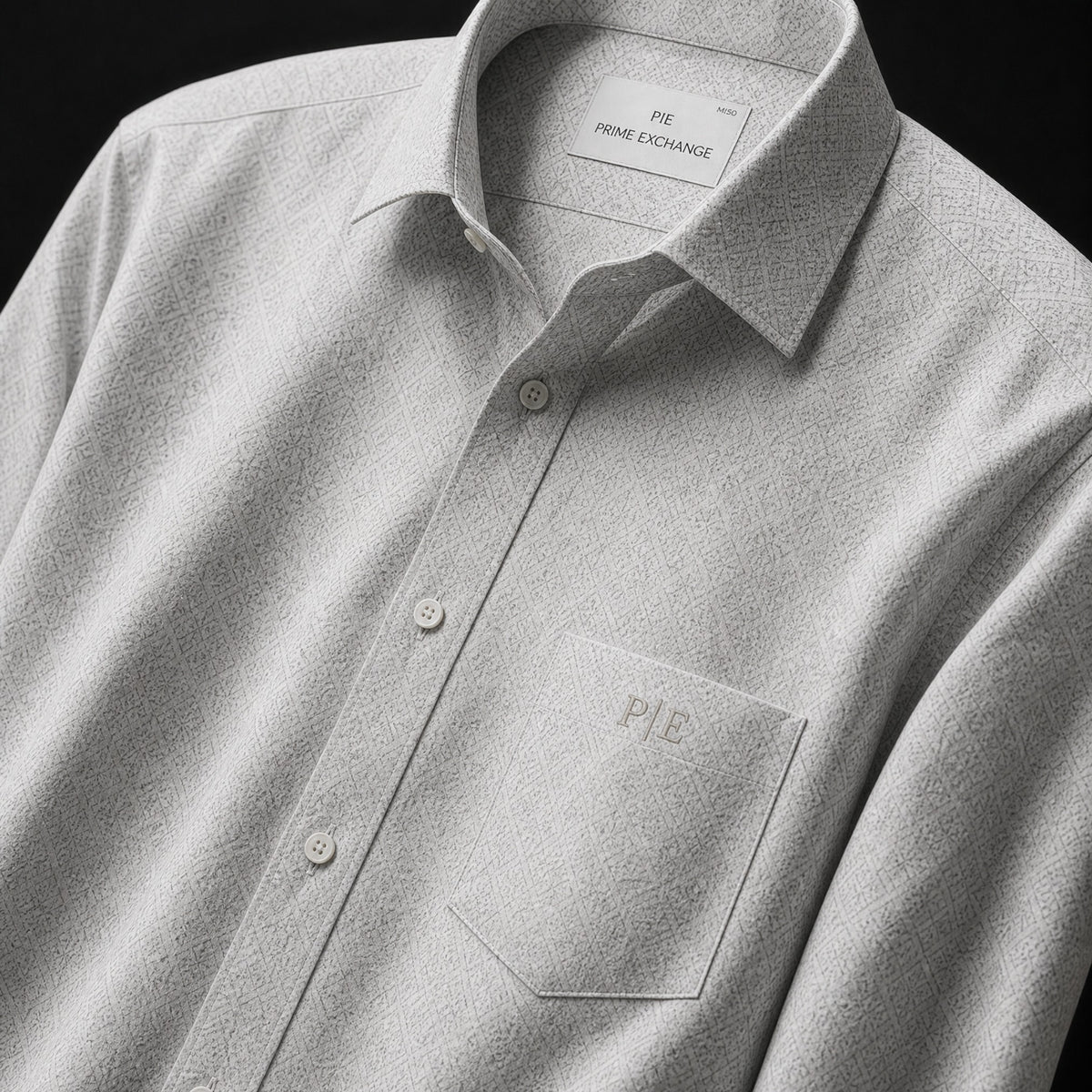 PRIME EXCHANGE-Light Gray Pocket Shirt