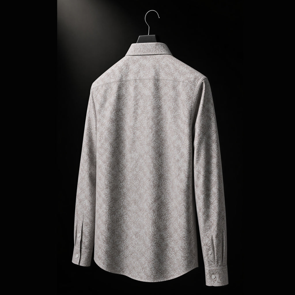 PRIME EXCHANGE-Floral Long Sleeve Shirt