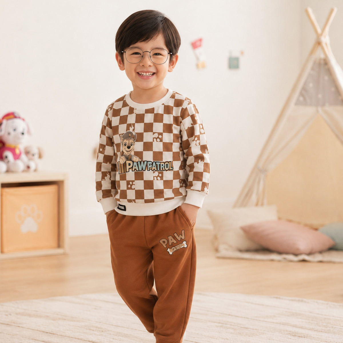 TEENSY-WEENSY|PAW Patrol Checkerboard Co-ord Set
