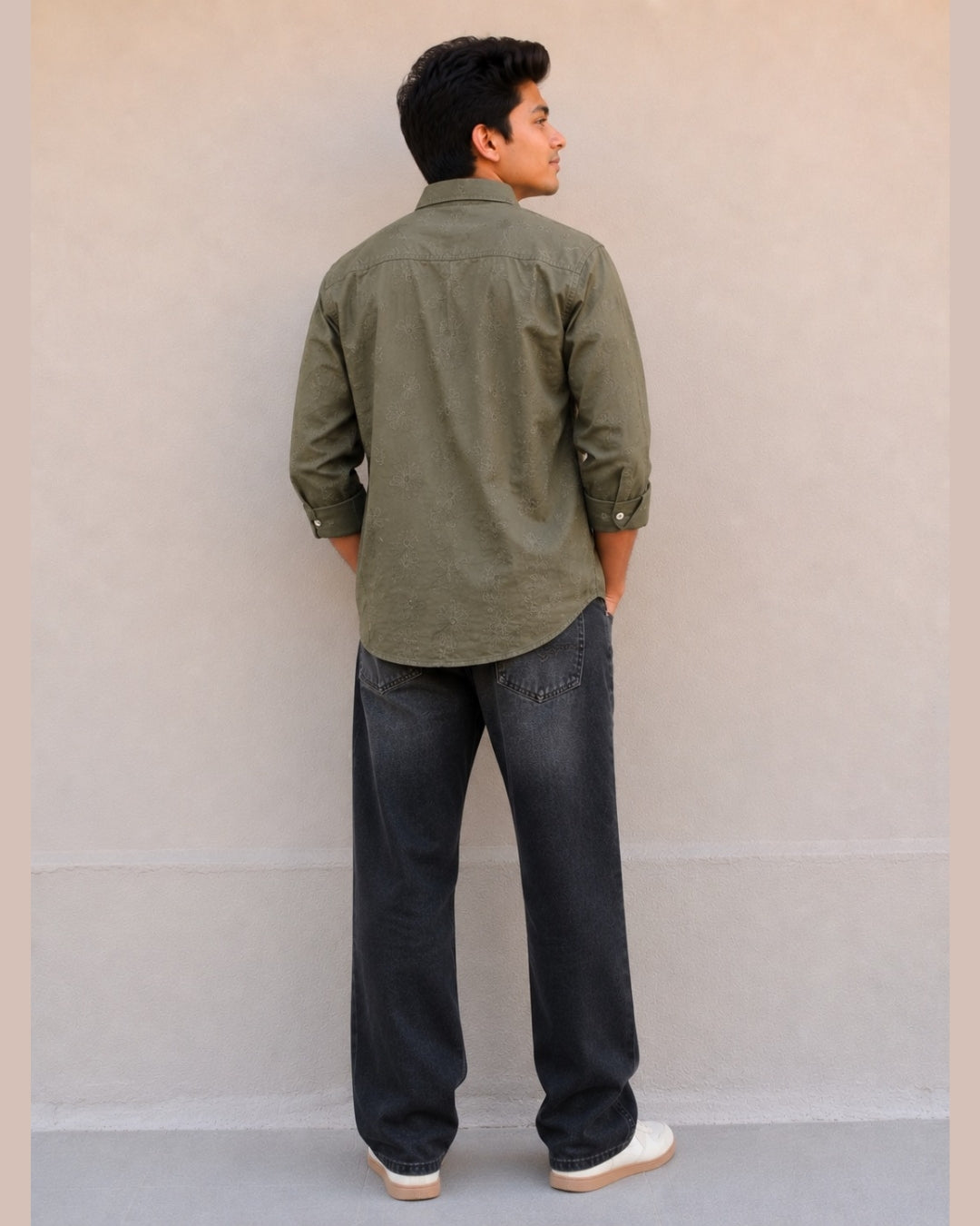 G_FIVE-Regular Fit Casual Shirt | Full Sleeve Cotton Blend Shirt for Kids
