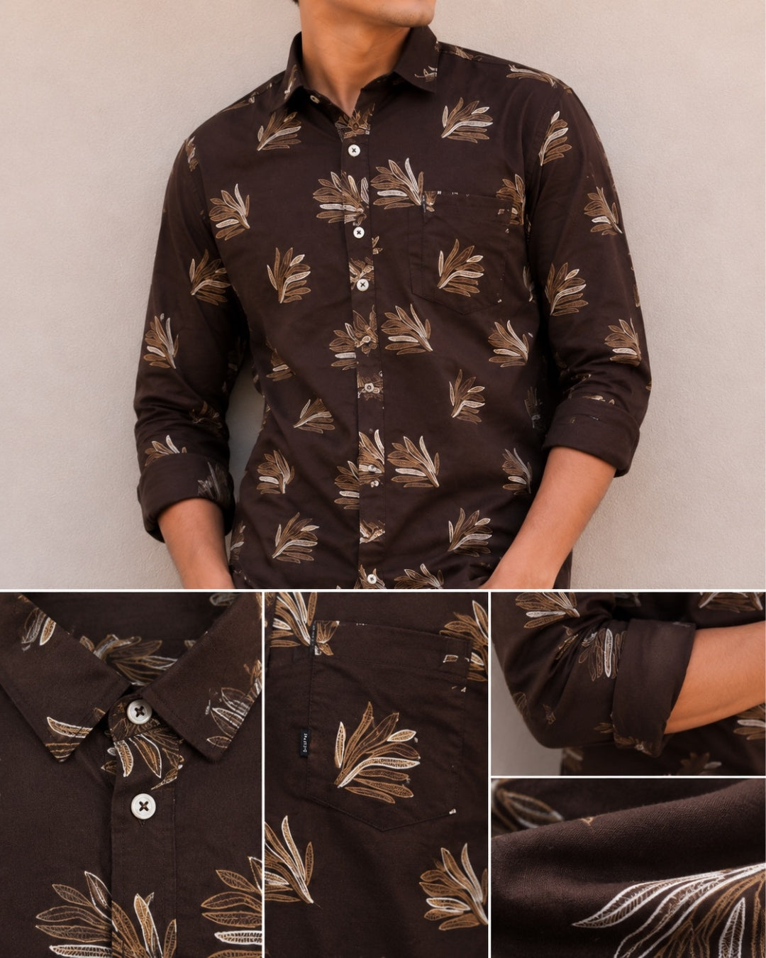 G_FIVE-Regular Fit Casual Shirt | Full Sleeve Cotton Blend Shirt for Kids