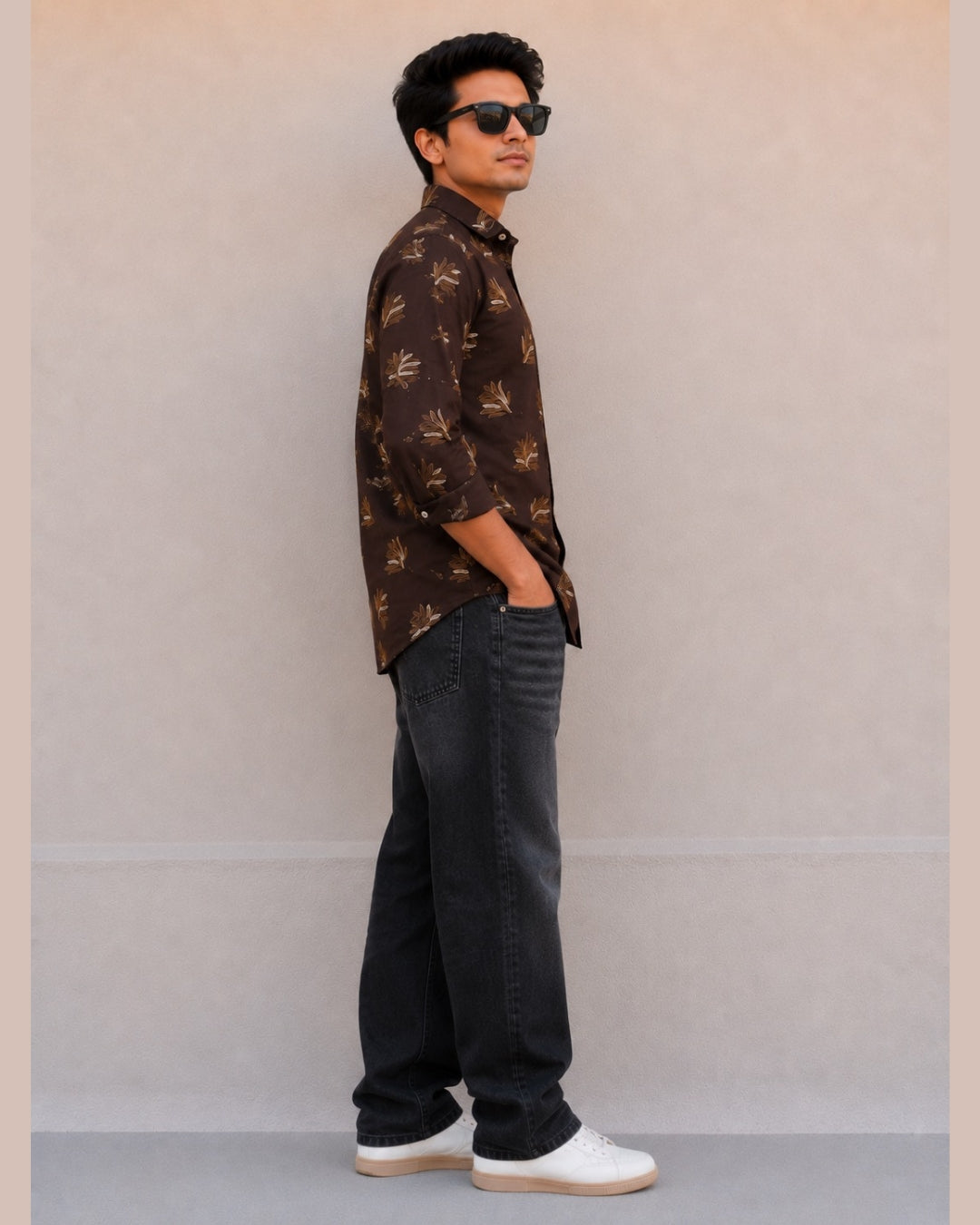 G_FIVE-Regular Fit Casual Shirt | Full Sleeve Cotton Blend Shirt for Kids