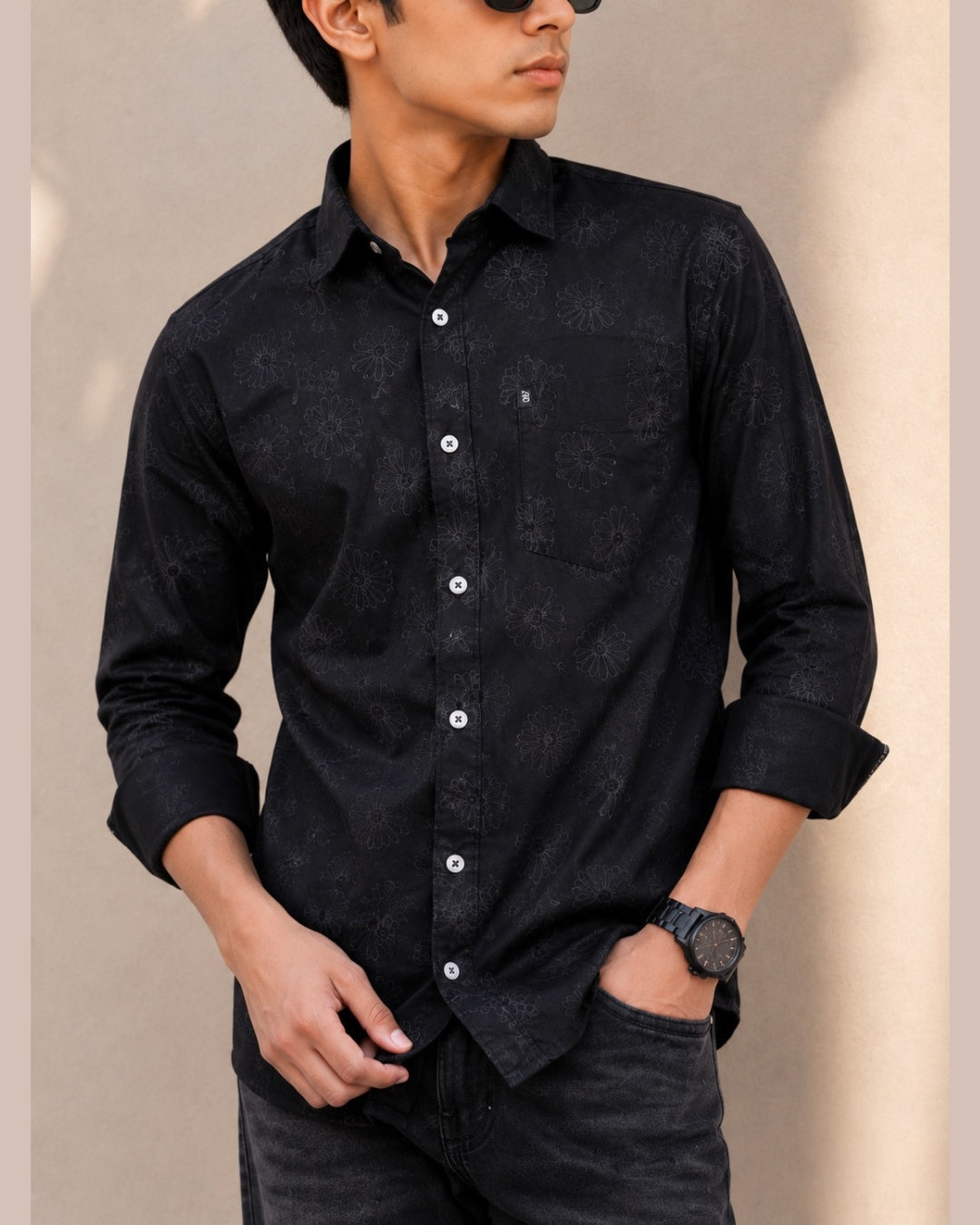 G_FIVE-Regular Fit Casual Shirt | Full Sleeve Cotton Blend Shirt for Kids