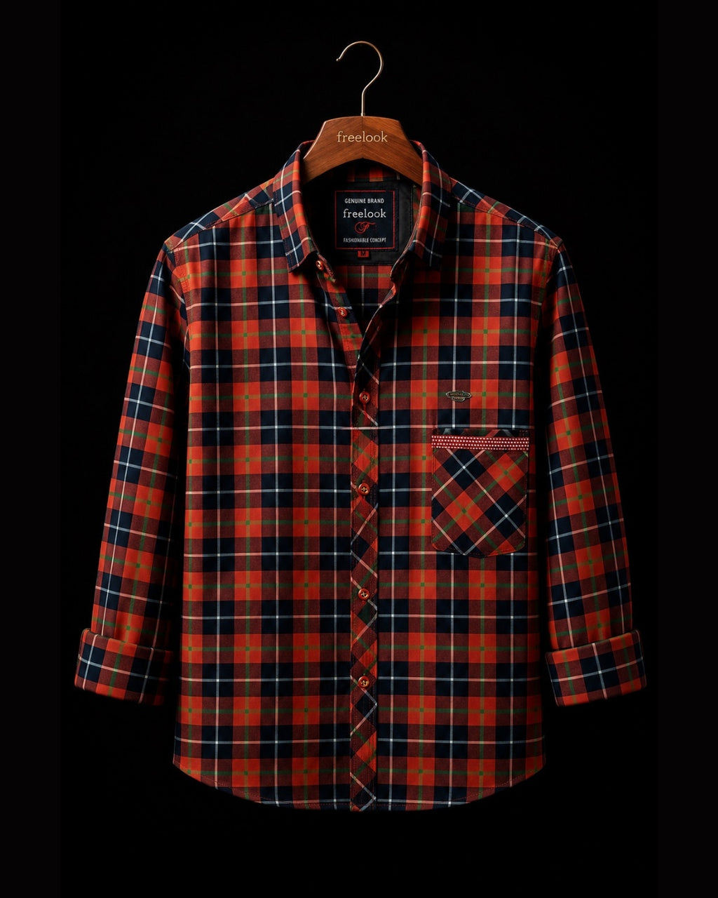 FREELOOK-  Boys Checkered Casual Multicolor Shirt