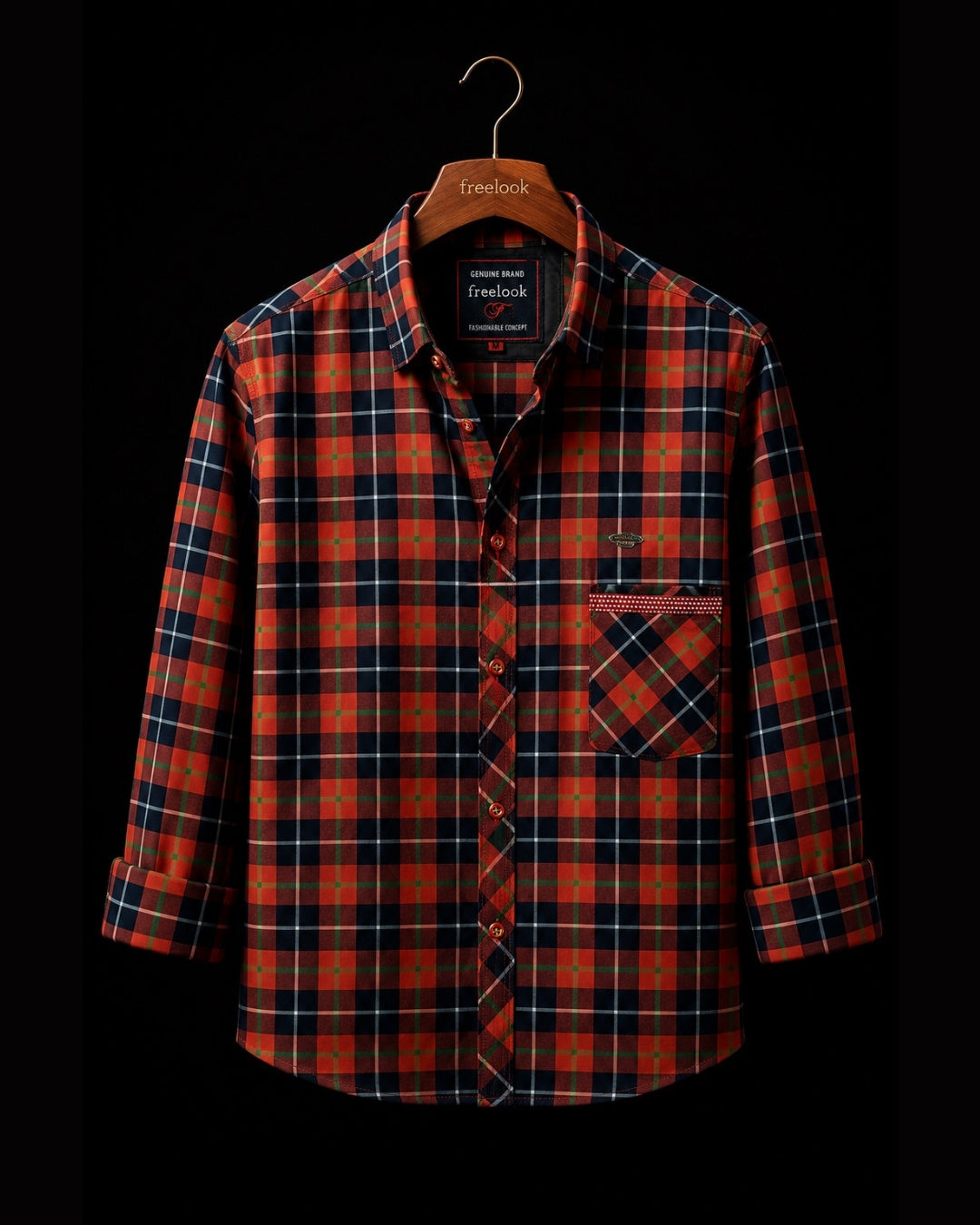 FREELOOK-  Boys Checkered Casual Multicolor Shirt