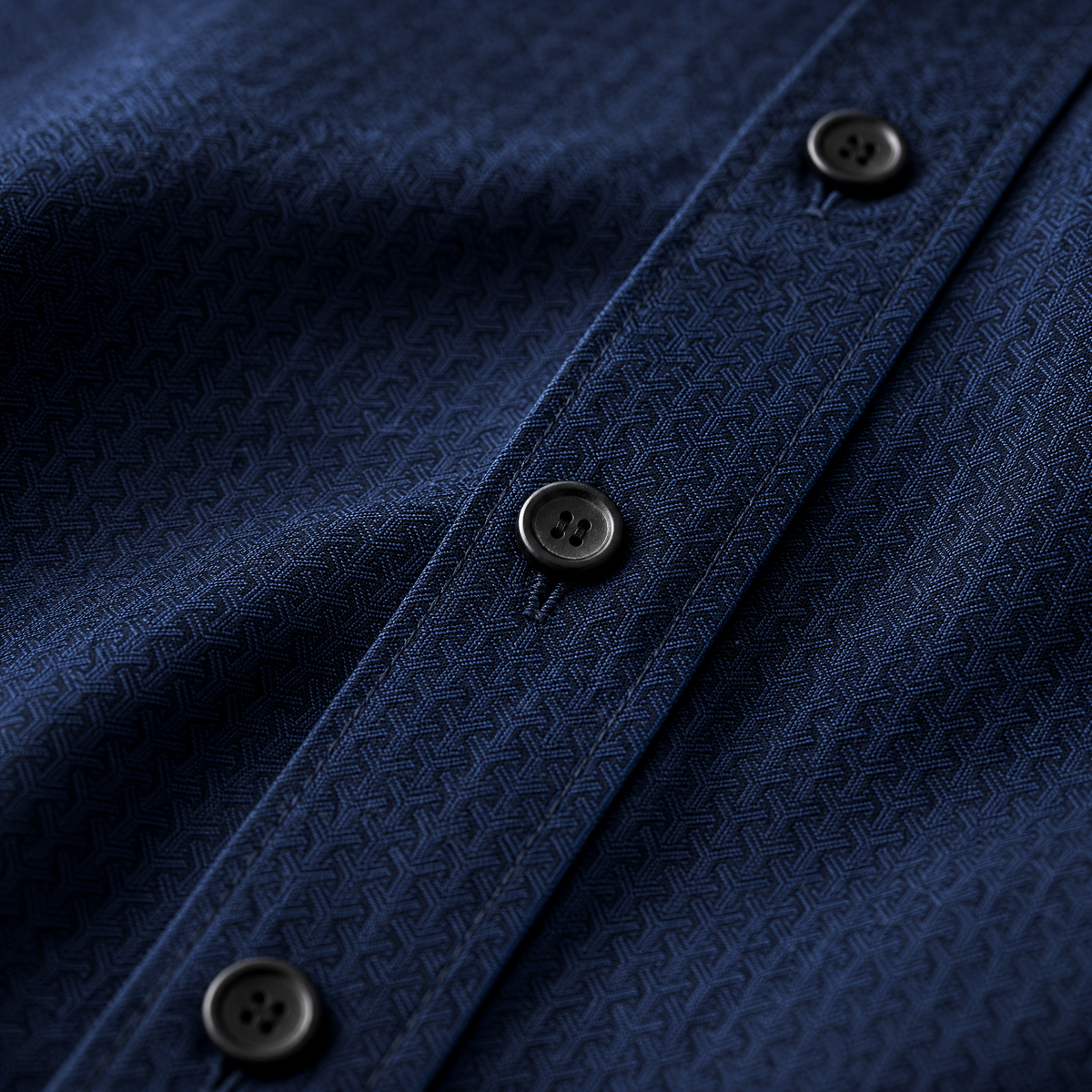 PRIME EXCHANGE-Men's Textured Cotton Shirt – Navy Blue